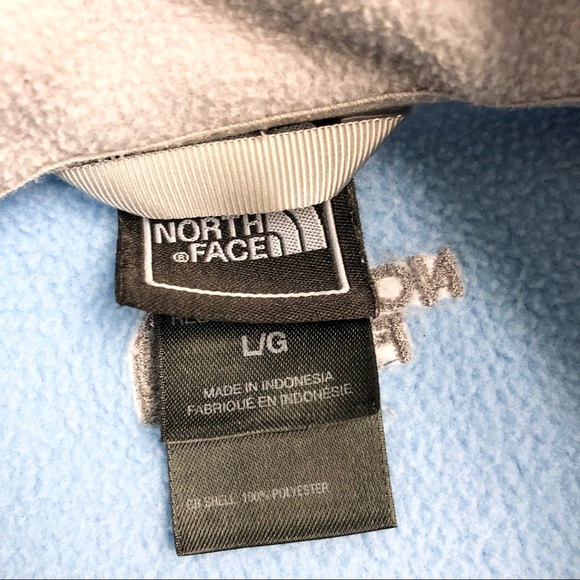 The North Face Baby Blue Fleece Jacket Girls Sz L - Picture 8 of 10